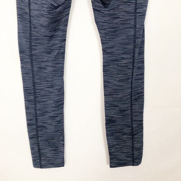 Tek Gear Mid-Rise Athletic Striped Blue Leggings Size S - Picture 7 of 8